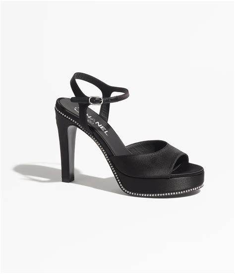 chanel block heel sandals|chanel sandals sale.